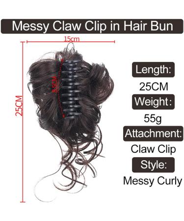 Faringoto Messy Bun Hair Piece Hair Extensions for Women Hair Band Tousled Updo 8/27 - Buy Online on GoSupps.com