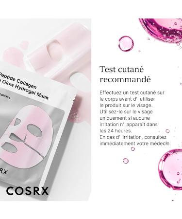 COSRX The Peptide Collagen Lifting Glow Masques Hydrogel Visage Soin de la Peau 3 Pi ces Masque Visage au Collag ne Essentiels de Voyage Masque de Nuit Soins Cor ens de la Peau Korean Skincare - Buy Online on GoSupps.com
