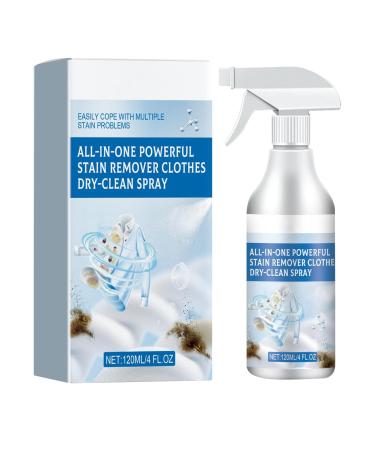 Fovolat Vanish Stain Remover | No-Wash All in 1 Powerful Stain Remover Clothes Dry Spray | 120ml Clothes Dry Cleaning Spray to Clean Stubborn Dirt Stains Yellow Mold Spots Sweat Stains