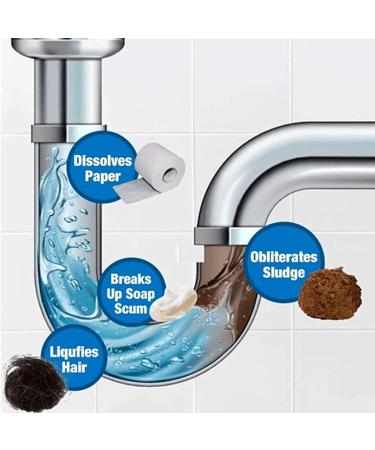 Wild Tornado Pipe Dredge Deodorant Powerful Sink and Drain Cleaner Pipe Cleaner Quick Foaming Toilet Cleaner Dredge Agent for Kitchen Toilet Pipes Dredging (3PCS) - Buy Online on GoSupps.com