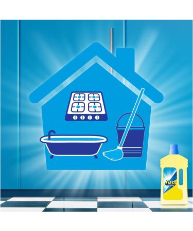Floor Mop & 1L flash Wood Floor Cleaner Combo - Microfiber Telescopic Handle Versatile Cleaning Solution. 1L wood floor with almond oil Mandarin & cedarwood. - Buy Online on GoSupps.com