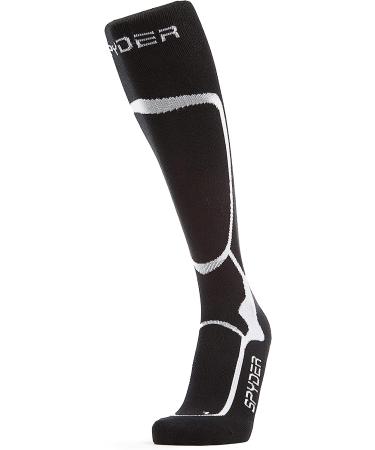 Spyder Women's Pro Liner Socks - Black/White (Small) | Comfortable & Moisture-Wicking - Buy Online on GoSupps.com