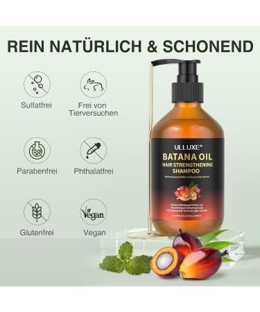 ulluxe Batana Oil Shampoo Batana Oil Hair Growth Shampoo Strengthening and regenerating formula for men and women with thinning hair or hair loss Moisturizing and soothing - Buy Online on GoSupps.com
