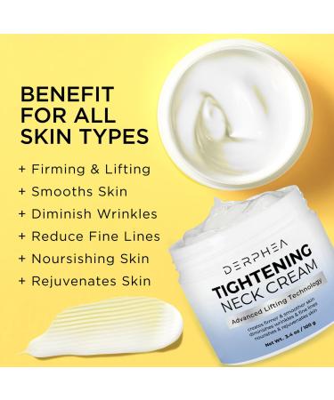Neck Cream For Tightening And Firming: Advanced Neck Tightening Cream - Tighten And Lift Neck Cream For Wrinkle & Fine lines - Loose & Sagging Skin On Face Neck Chest & Decollete - 3.4 Oz 3.4 Fl Oz (Pack of 1) Blue - Buy Online on GoSupps.com