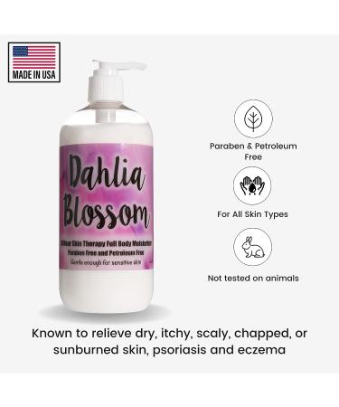 24-Hour Skin Therapy Lotion | Dahlia Blossom Fragrance | Paraben-Free | Made in USA | 16 oz Moisturizer with Aloe Vera - Buy Online on GoSupps.com