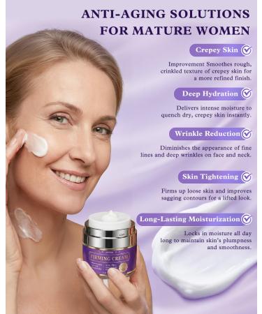 Retinol Neck & Face Wrinkle Cream for Women, Neck Cream for Tightening and Firming, Anti Aging Skin Care with Collagen & Hyaluronic Acid, Instant Face Lift Cream 1.7 Fl Oz 1.7 Fl Oz (Pack of 1) - Buy Online on GoSupps.com