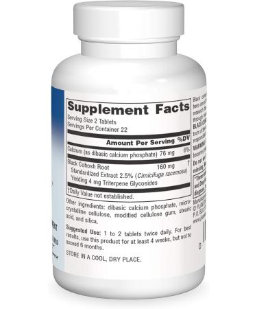 Planetary Herbals Standardized Black Cohosh Extract 2.5 Tablets 45 Count - Buy Online on GoSupps.com