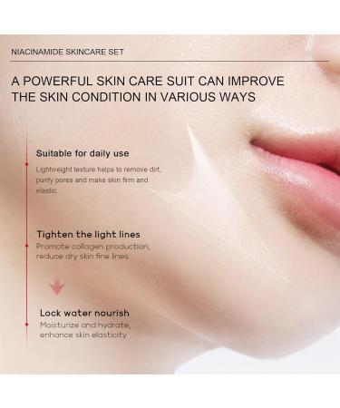 Niacinamide Skin Care Set | Korean Anti-Aging Facial Gift Box | Complete Beauty Routine Kit for Women & Girls - Buy Online on GoSupps.com