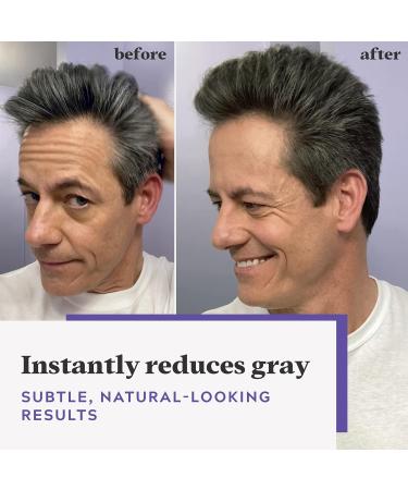 Just For Men Touch Of Grey Gray Hair Coloring for Men with Comb Applicator & Just For Men Shampoo-In Color Grey Hair Coloring for Men - Medium-Dark Brown H-40 (1 Count) - Buy Online on GoSupps.com