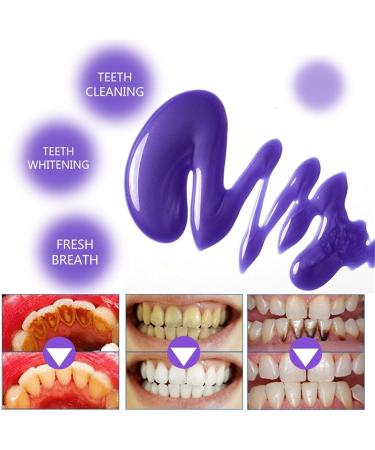 Purple Teeth Whitening Toothpaste 30ml - Brighten Your Smile Remove Stains & Achieve Whiter Teeth - Buy Online on GoSupps.com