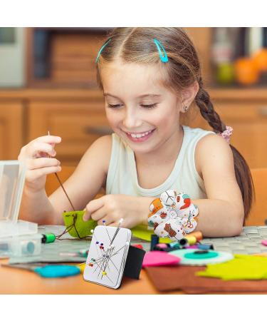 2-Piece Magnetic Wrist Sewing Pincushion Set for DIY Craft and Hand Sewing - Includes Wrist Pin Cushions and Needle Holder Band - Buy Online on GoSupps.com