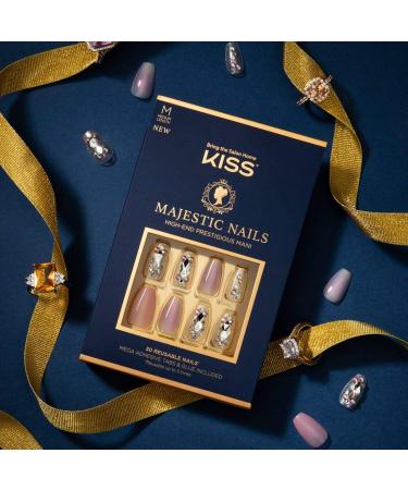 KISS Majestic Nails In a Crown - 1 Count Pack for Elegant Nail Design - Buy Online on GoSupps.com