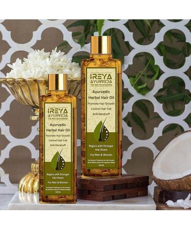Herbal Hair Oil for Growth, Anti-Dandruff, and Hair Fall Control - 100ml - Buy Online on GoSupps.com