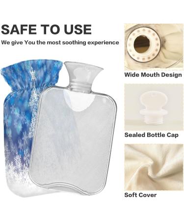 KCL Deci 2L Hot Water Bottle with Christmas Tree Cover | Blue Snowflake | Foot Warmer & Pain Relief | Heat & Cold Therapy - Buy Online on GoSupps.com