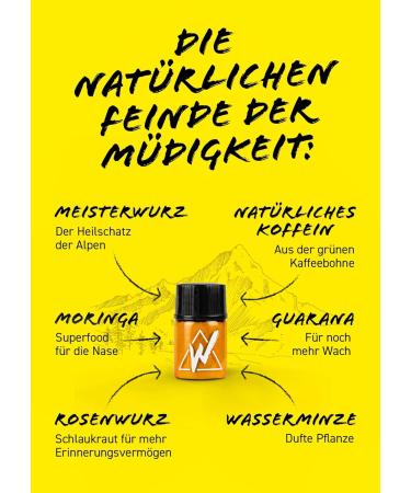 Wildwort Energy Sniff - Original Energy Booster & Concentration Aid | 3-Pack Snuff Powder | Made in Austria | Ideal for Work Parties & Festivals - Buy Online on GoSupps.com