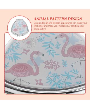 GLEAVI Portable Pill Box - Cute 2-Compartment Travel Medicine Organizer for Purse & Pocket - Decorative Metal Vitamin Case (Swan - Buy Online on GoSupps.com