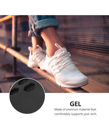 Healifty Arch Support Inserts - Orthotic Insoles for Plantar Fasciitis & Heel Spurs - Flatfoot Corrector Shoe Pads (Black, Size S) - Buy Online on GoSupps.com