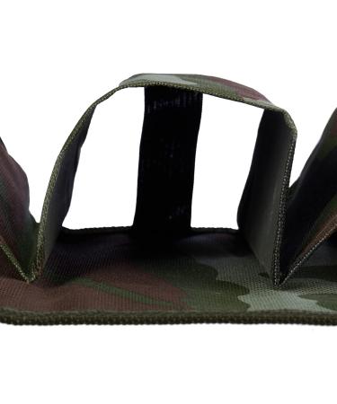 Relaxdays Beer Belt Sixpack - Adjustable Camouflage Holder for 6 Cans & Bottles (0.2-0.5L) - Green/Brown Perfect for Outdoor Fun! - Buy Online on GoSupps.com