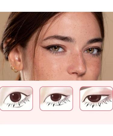 Eyelash Stamp for Beginner 1 Pair DIY Natural Long Lasting Lower Lash Stamp for Makeup Silicone Eyelash Stamps Tool for Woman Girls Style 2 Eyelash Stamps Tool Pink - Buy Online on GoSupps.com