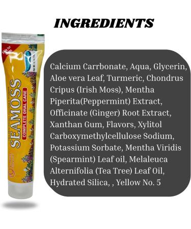 Infinix Seamoss Toothpaste with Clove Tea-Tree Neem Babool and Eucalyptus Oils - Paraben Free & Refreshing Oral Care for Sensitive Teeth - Halal - Pack of 5 - Buy Online on GoSupps.com