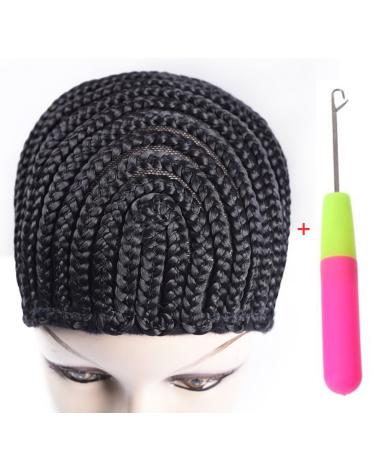 Refined Braided Wig Caps Crotchet Cornrows Cap For Easier Sew In Caps for Making Wig Glueless Hair Net Liner Crochet Wig Caps(Cornrows Caps 1pcs)
