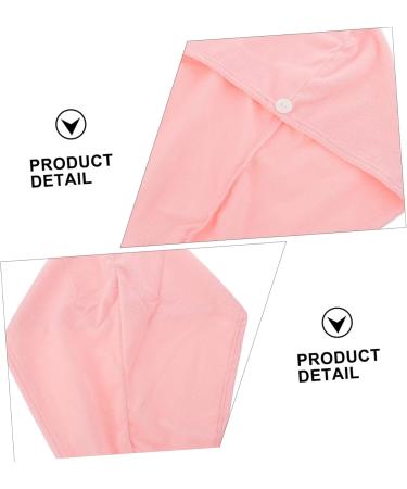 Quick Dry Pink Hair Drying Cap | Healeved Thick Bathing Turban | International Shipping Available - Buy Online on GoSupps.com