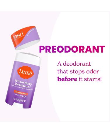 Lume Skin Care Gift Set for Women Whole Body Deodorant Starter Pack - Smooth Solid Stick Invisible Cream Tube Acidified Body Wash Mini & Deodorant Wipes - Aluminum Free Odor Control (Lavender Sage) - Buy Online on GoSupps.com