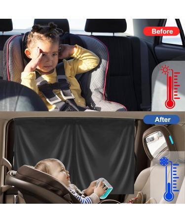 PEMOTech Car Sun Shade for Baby - UV & Heat Protection Magnetic Darkening Window - 2 Pack - Buy Online on GoSupps.com
