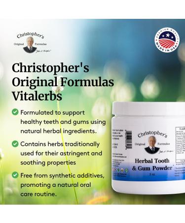 Christopher's Original Formulas Herbal Tooth & Gum Powder | Natural Oral Care Powder | Plant-Based Alternative to Toothpaste | Pack of 2 - Buy Online on GoSupps.com