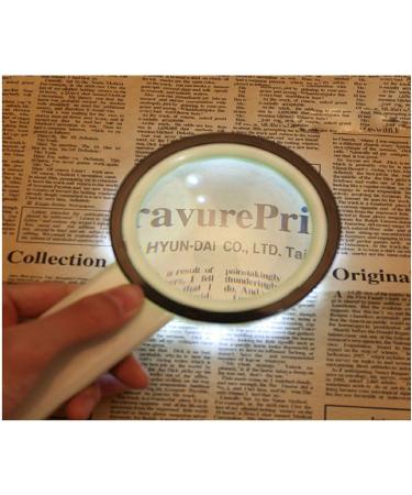 Magnifying Glass 30 high with LED Lights 100MM Handheld Optical HD 20 Children Students with The Elderly Reading Identification Repair Elderly Magnifying Glass 5 Times HD Expansion Mirror Good Times - Buy Online on GoSupps.com