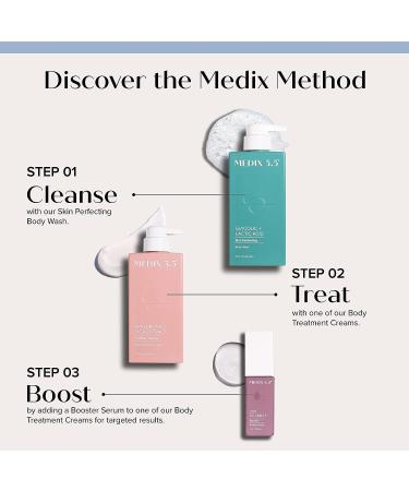 Medix 5.5 AHA Glycolic Acid Scrub & Hyaluronic Acid Moisturizing Cream 2PC Set | Exfoliating Face & Body Cleanser | Alpha Hydroxy Acid & Lactic Acid Skin Care - Buy Online on GoSupps.com