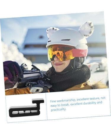 Hapinary Helmet Mask Hooks - Ski Helmet Accessories | Ear Protector Clips & Sports Mask Holders | Durable PVC Bracket 4x2x1cm - Buy Online on GoSupps.com