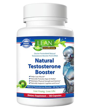 Testosterone Booster for Men 180 Capsules Male Test Energy Enhancing Pill Super Muscle Gain Workout Supplement Hormone & Weight Balance with Maca Root Horny Goat Weed Tongkat Ali Tribulus DHEA