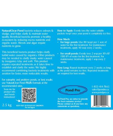 Pond Pro NaturalClear Pond Clarifier 2.5kg (5.5 lb) - Buy Online on GoSupps.com