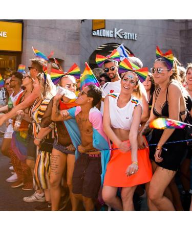 Rainbow Headband Bowknot Pride Head Bopper for Women Pride Rainbow Hair Accessories Multicolor - Buy Online on GoSupps.com