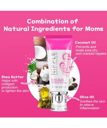 Nipple Moist Cream | Skin Repair & Moisturizing Balm for Sore Cracked Nipples | 0.9 Oz | Ideal for Breastfeeding Moms - Buy Online on GoSupps.com