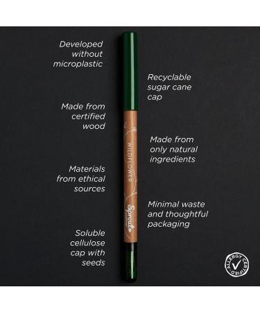 Sustainable Sprout Waterproof Eyeliner - Vegan Formula, Plantable Pencil with Wildflower Seeds - Eco-Friendly Brown Eyeliner - Buy Online on GoSupps.com