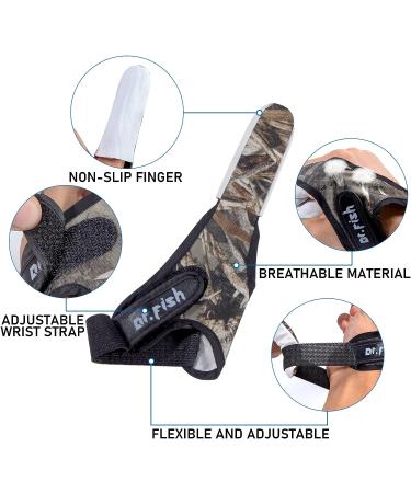 Dr.Fish 2 Piece Fishing Gloves | Casting 2 Finger Stall Protector for Saltwater Trolling Surf Fishing - Anti-Slice, Anti-Slip, Cozy Woolen Sheepskin | Size L - Buy Online on GoSupps.com