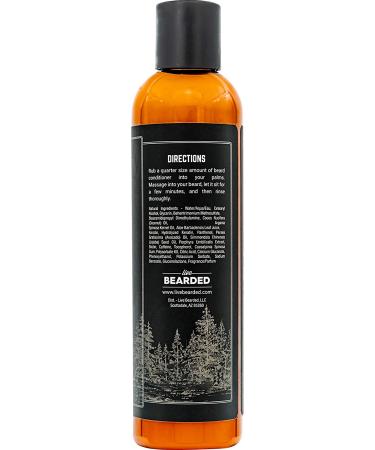 Live Bearded Beard Conditioner 8 oz - Strengthens & Softens American Facial Hair - All-Natural Ingredients with Biotin, Coconut Oil, Argan Oil & Caffeine - Made in USA - Buy Online on GoSupps.com