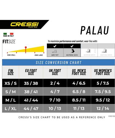 Cressi Palau Snorkeling Fins - Adjustable Long Blade Flippers for the Whole Family - Made in Italy - Blue/Azure M/L | US Men 8.5-11 | US Women 9.5-12 | EU 41-44 - Buy Online on GoSupps.com