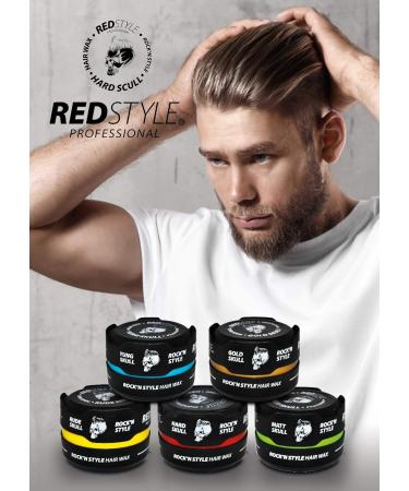 Redstyle Professional Hair Wax Styling - 2 x 150ml Red Hard Skull | Strong Hold & Shine for All Hair Types - Buy Online on GoSupps.com