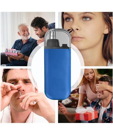 Nose Trimmer - Nose Hair Remover Battery Electric Groomer | Portable Nose Hair Trimmer Nose Ear Hair Trimmer with Protective Cover Professional Ear Hair Clippers for Wet/Dry 79x30x17mm Blue - Buy Online on GoSupps.com