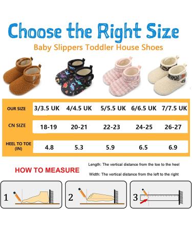 Joinfree Baby Non-Slip Rubber Sole House Shoes for Toddlers - Cozy Home Booties - Stripepink - Buy Online on GoSupps.com