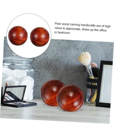 Gatuida Carving Fun Wood Engraving Finger Massage Ring - Handcrafted Rosewood Handball for Relaxation & Circulation | Perfect Gift for Handicraft Lovers - Buy Online on GoSupps.com