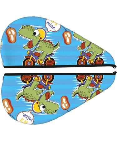 Dinosaur Motorcycle Hair Towel Wrap | Super Absorbent Microfiber for Women | Quick Dry Coral Velvet for Long Curly & Thick Hair - Buy Online on GoSupps.com
