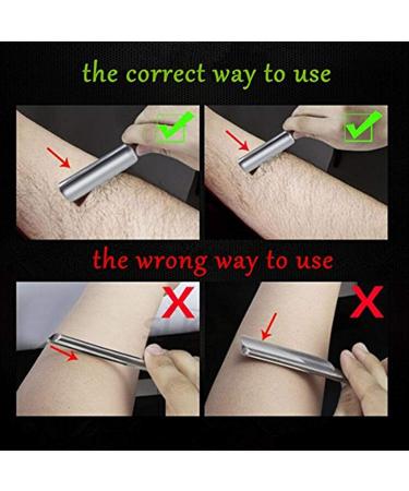 Zertone Straight Razor Kit with Strop - High Hardness Carbon Steel Blade, Vintage Wood Handle - Barber Razor Set - Buy Online on GoSupps.com