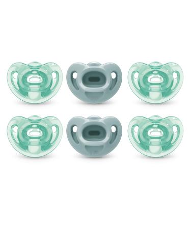 NUK Comfy Pacifiers 0-6 Months 6 Pack