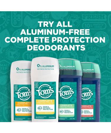 Tom's of Maine Lemon & Bergamot Aluminum-Free Natural Deodorant 2.25oz, Pack of 1 - Buy Online on GoSupps.com