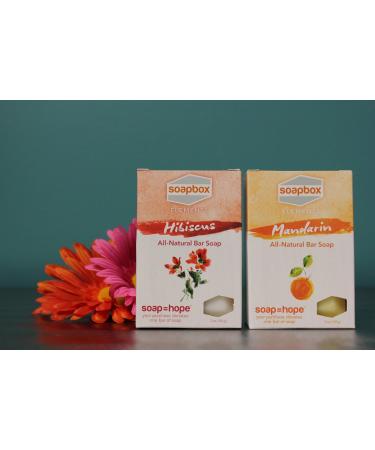 Buy SoapBox All-Natural Hibiscus Bar Soap - 5 oz - International Shipping Available - Buy Online on GoSupps.com