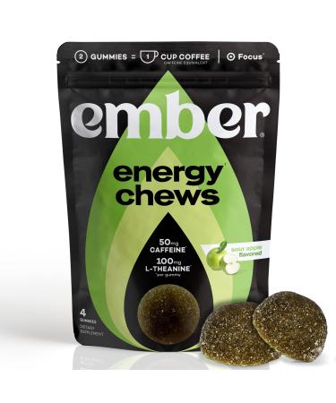 Ember Energy Chews With L Theanine - Sour Apple - 4ct